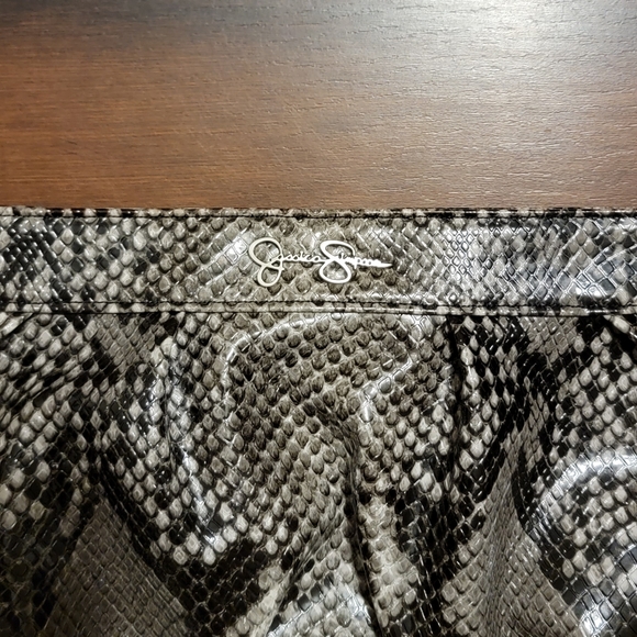 New Jessica Simpson Snakeskin Clutch - Picture 2 of 3